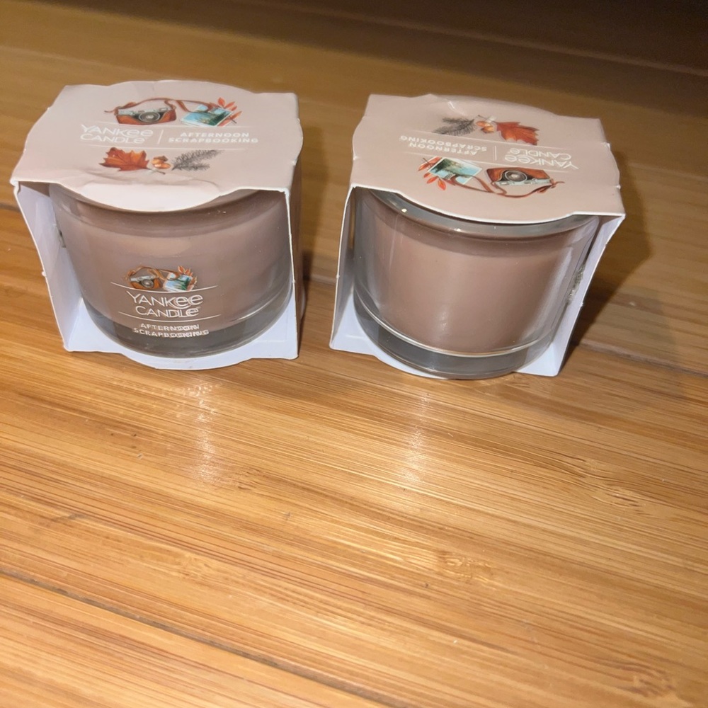 2 mini new Yankee candle "afternoon Scrapbooking scented